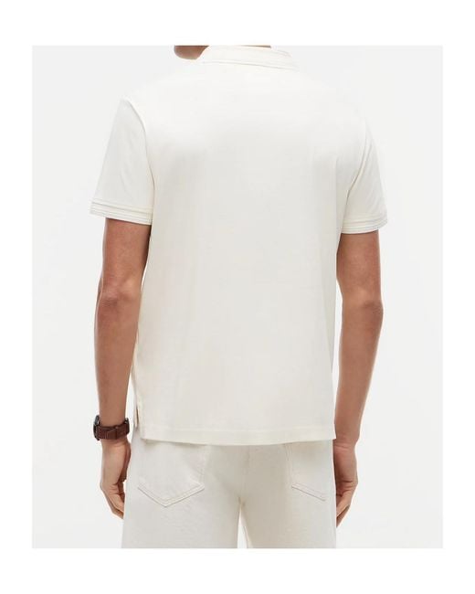 Tommy Hilfiger White Regular-Fit Short-Sleeve Cotton Polo Shirt for men