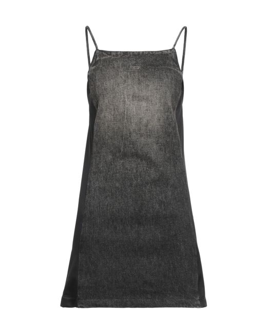 DIESEL Gray Sleeveless Dress With Minimalist Design