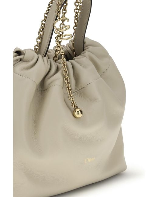 Chloé Natural Chloé Icons Mini Drawstring Shoulder Bag
