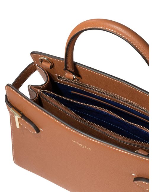 Le Tanneur Brown Medium Grained Leather Tote