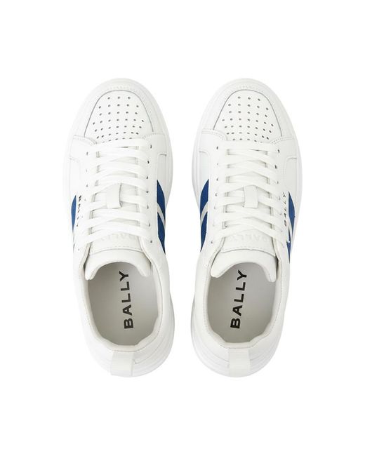 Bally Blue Lace-Up Sneakers