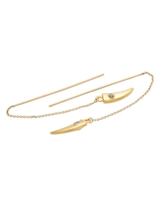 Isabel Marant White Metal Earrings