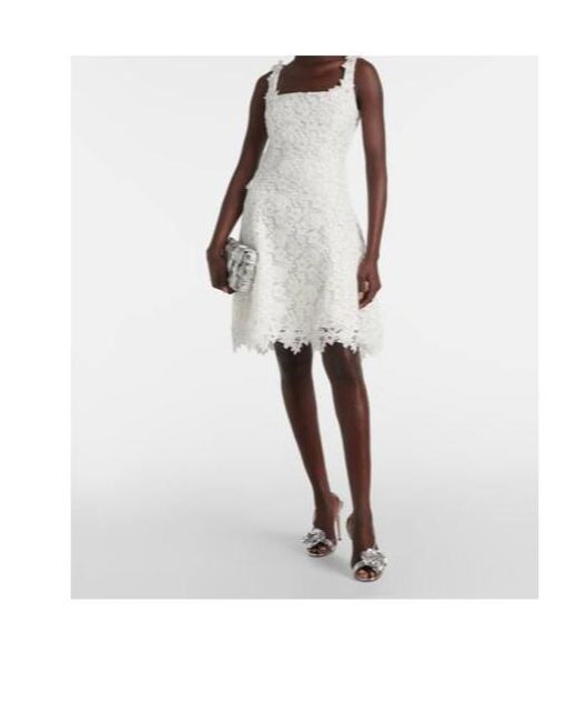 Safiyaa White Marrie Lace Minidress