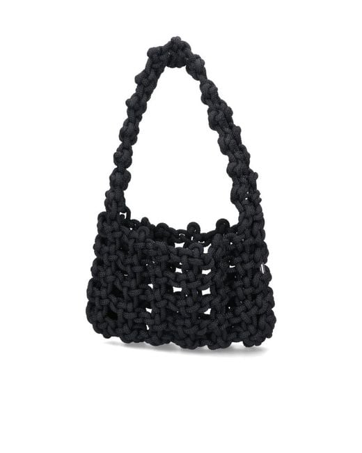 Kara Black Knot Design Shoulder Bag