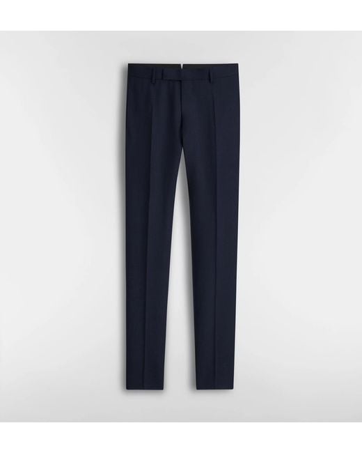 Dior Blue Long-Sleeved Suit Jacket Set for men