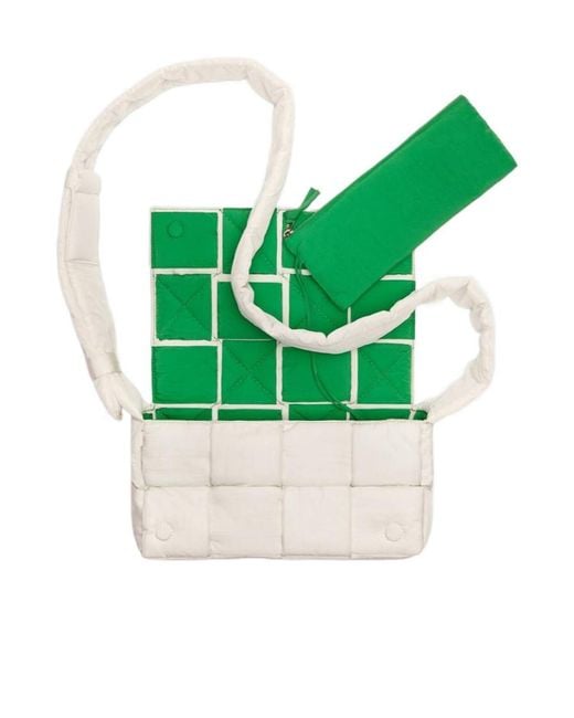 Bottega Veneta Natural Medium Cassette Lined Technology Crossbody Bag for men