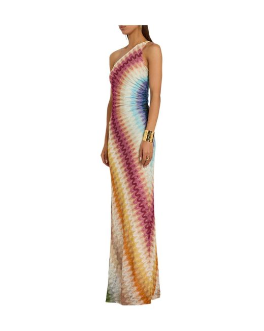 Missoni White Patterned Fine-Knit Maxi Dress
