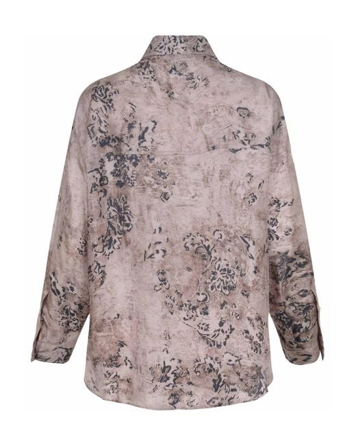 Alysi Multicolor Floral-Print Buttoned Shirt