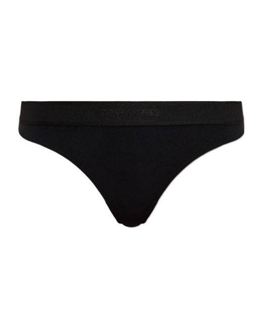 Tom Ford Black Logo Briefs