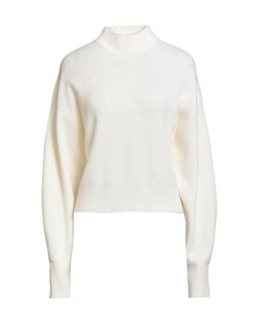 Brunello Cucinelli White Lightweight Cashmere Knit Sweater