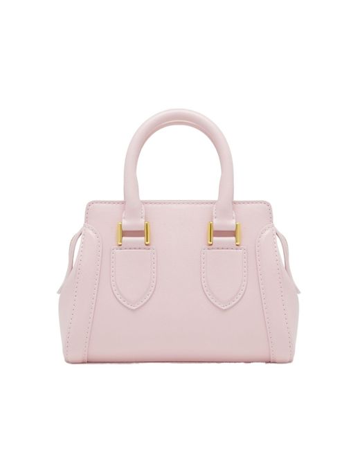 McQueen Pink Birdee Mini Tote Bag