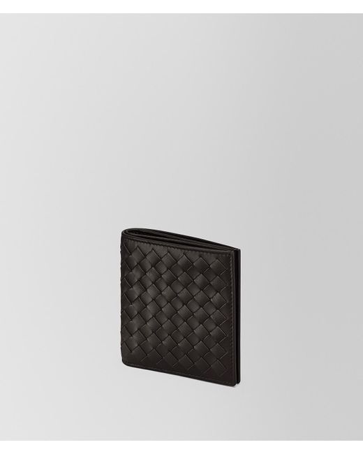 Bottega Veneta Black Intrecciato Weave Bifold Wallet