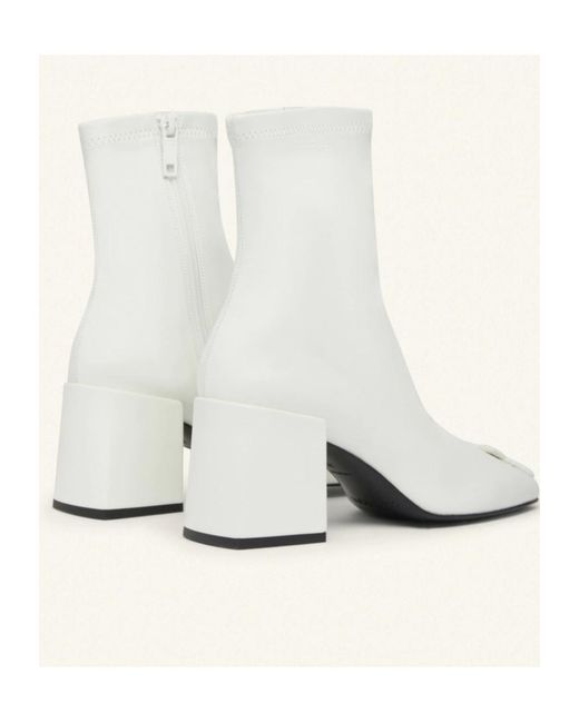 Courreges White Courrèges Reedition Ac Side Zipped Ankle Boots