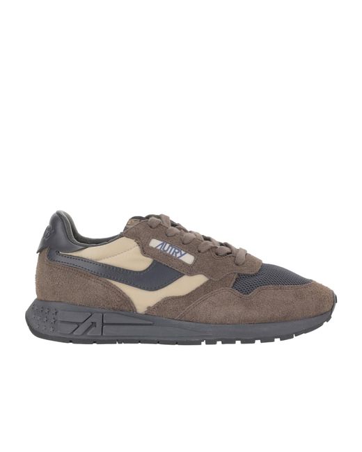 Autry Gray Logo Patch Sneakers for men