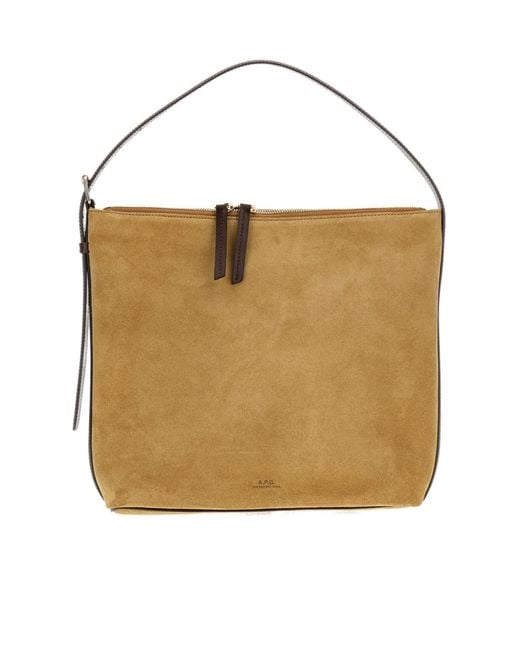 A.P.C. Natural Vera Zipped Shoulder Bag