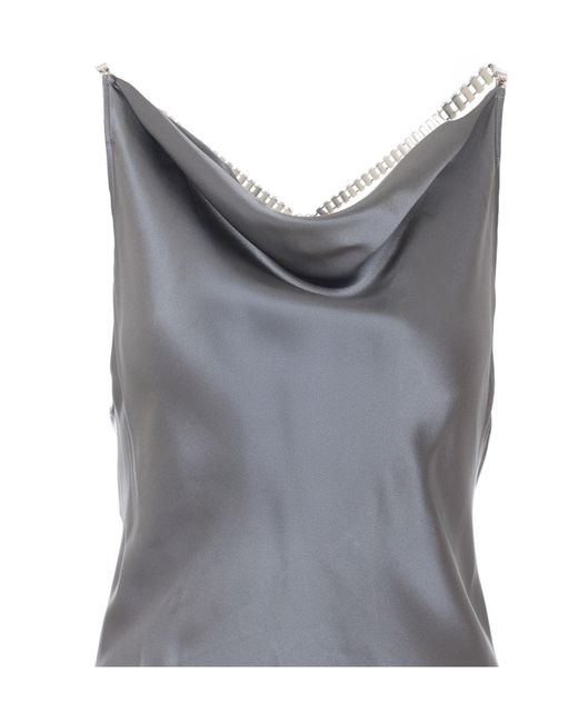Patrizia Pepe Gray Reef Long Dress