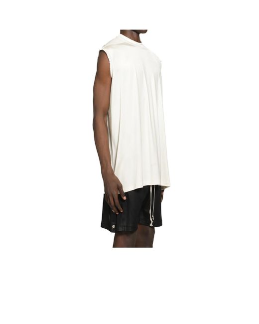 Rick Owens White Crew-Neck T-Shirt for men