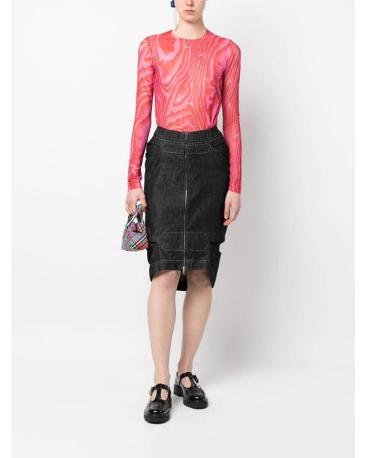 Vivienne Westwood Black Denim Skirt