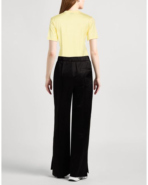 Burberry Yellow Basic Solid Color T-Shirt