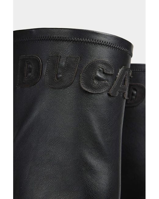 DSquared² Black Ducati X D2 Heeled Boots