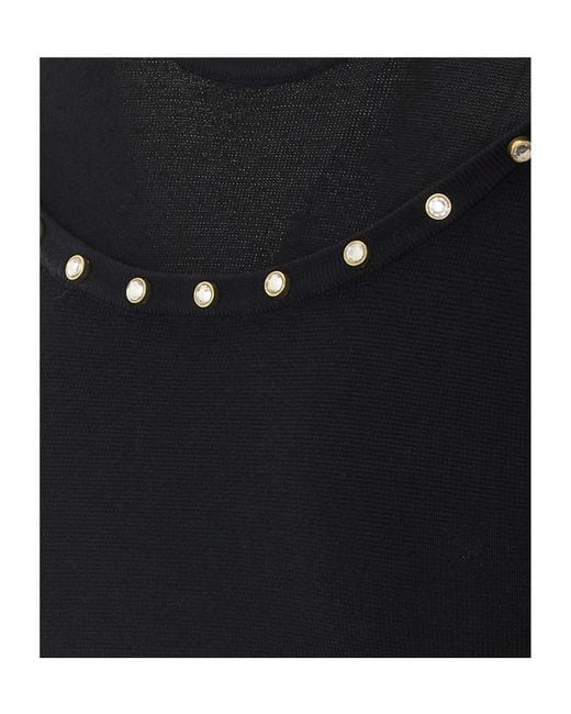 Liu Jo Black V-Neck Skirt