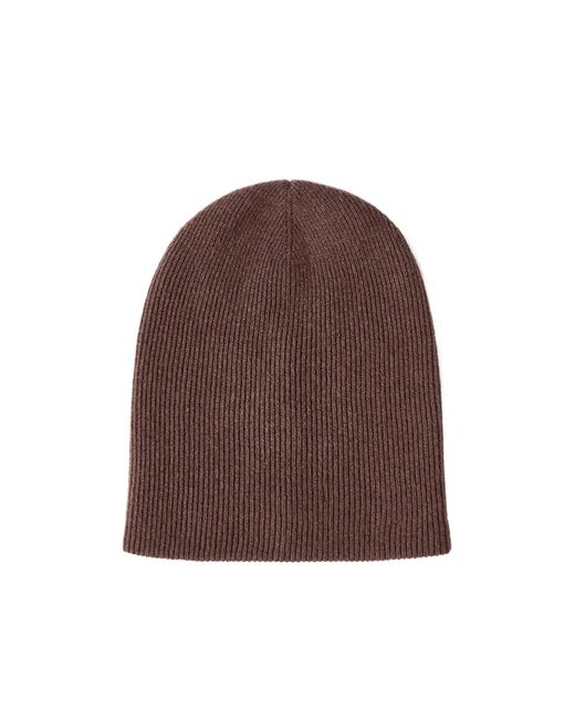 Brunello Cucinelli Brown Cashmere English-Rib Knit Beanie