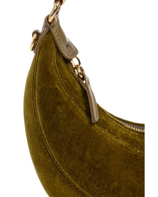 Chloé Green Chloé Horse Small Velvet Tote Bag