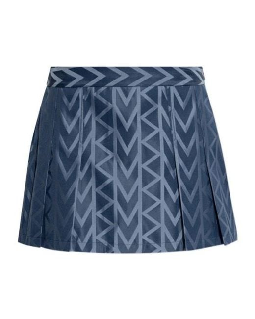 MICHAEL Michael Kors Blue Pleated Mini Skirt