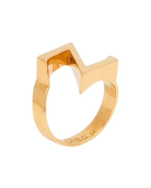 Chloé Metallic Minimalist Buckle-Free Metal Ring