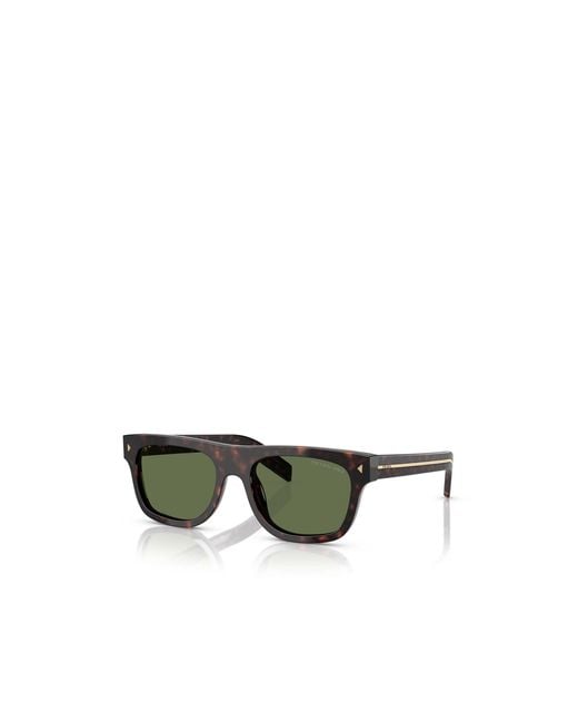 Prada Green Eyewear Square Frame Sunglasses for men