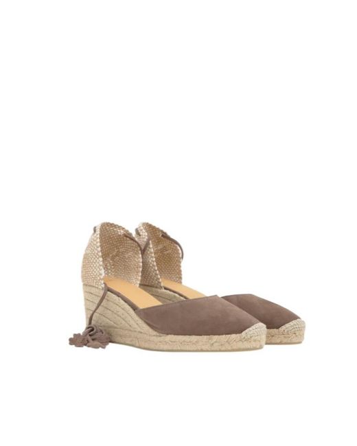 Castaner Metallic Castañer Cute Ankle-Tie Wedge Espadrilles