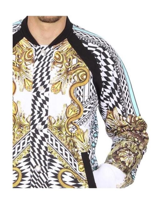 Just Cavalli Blue Logo Casual Jacket for men
