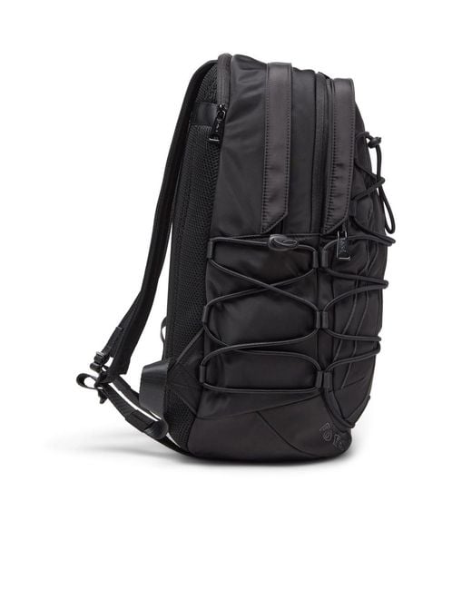 DIESEL Black Zippered Backpack for men