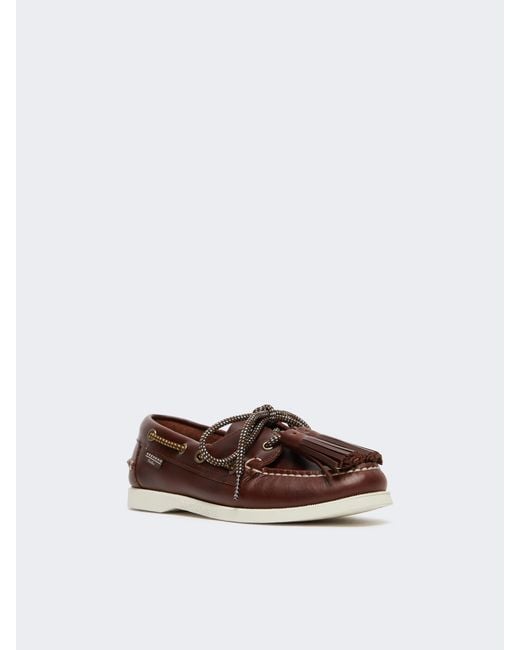 Weekend by Maxmara Brown X Sebago Slip-On Loafers