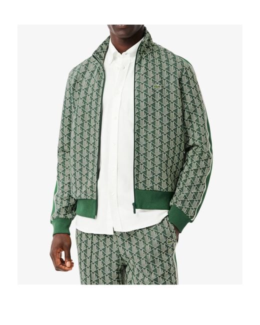 Lacoste Green Paris Zip-Up Track Jacket for men