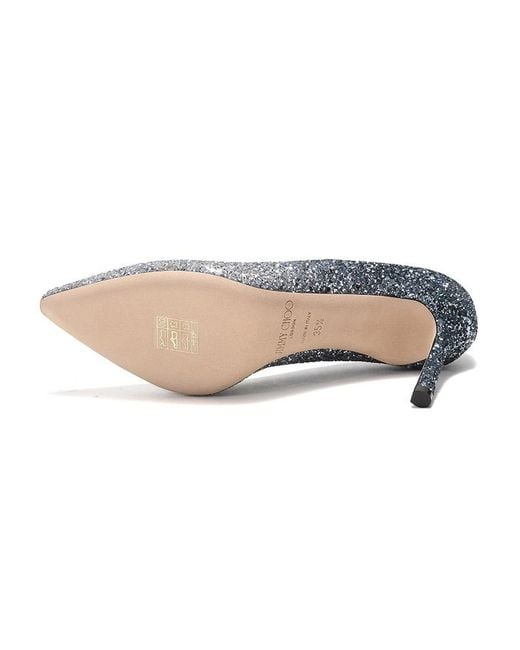 Jimmy Choo Multicolor Romy Slip-On Glitter Pumps