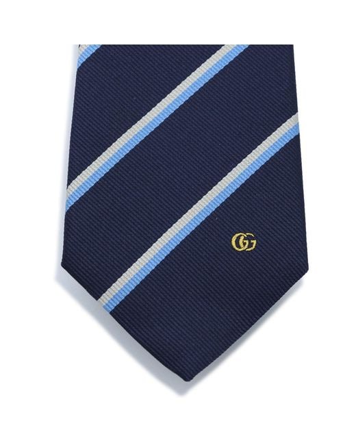 Gucci Blue Pointed-Tip Tie for men