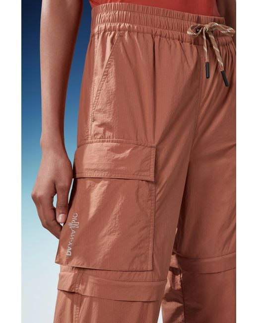 Moncler Red Grenoble Pocket Detailed Cargo Trousers