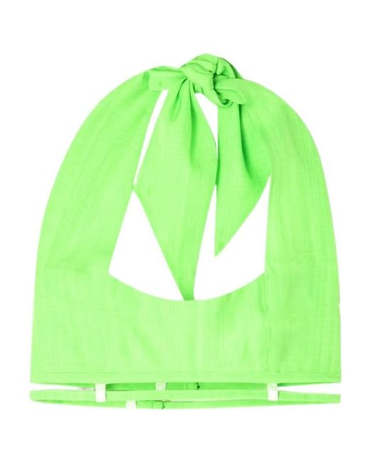 Jacquemus Green Limao Neck Short Sling