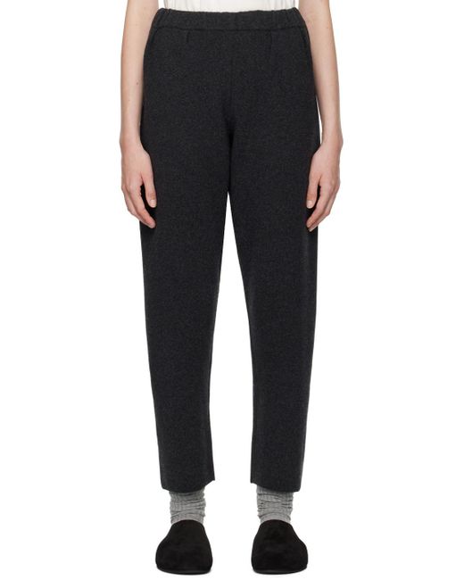 The Row Black Herea Cashmere Pants