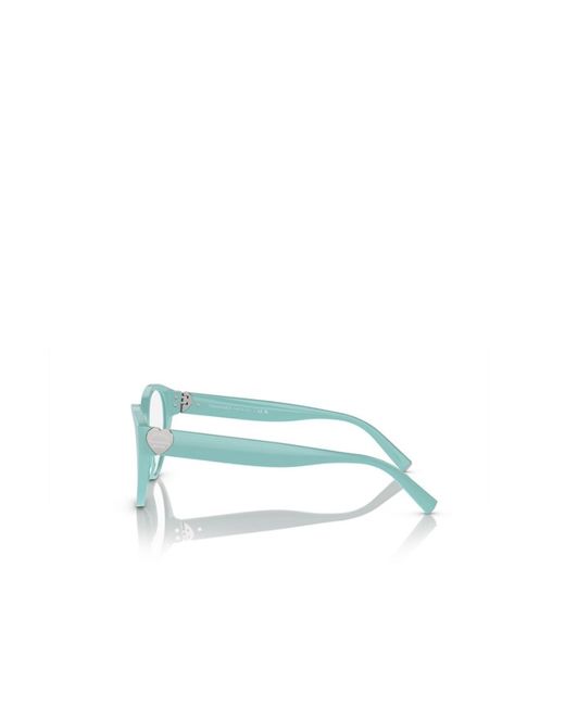 Tiffany & Co White Cat-Eye Frame Glasses