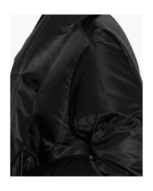 MM6 by Maison Margiela Black Scarf Down Jacket