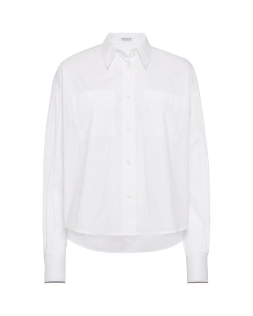 Brunello Cucinelli White Shirts