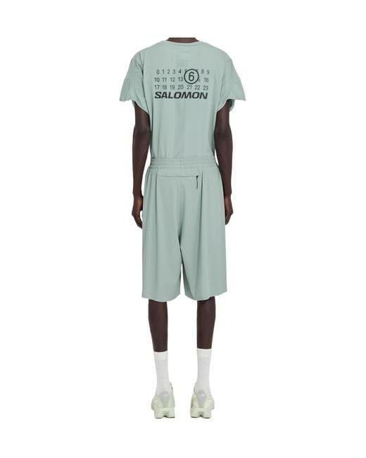MM6 MAISON MARGIELA X SALOMON Green Bermuda Shorts for men