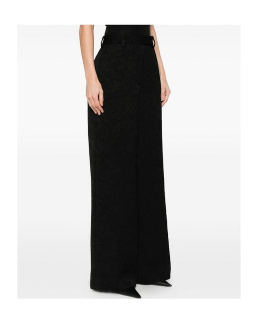 Dries Van Noten Black Casual Pants With Belt Loops