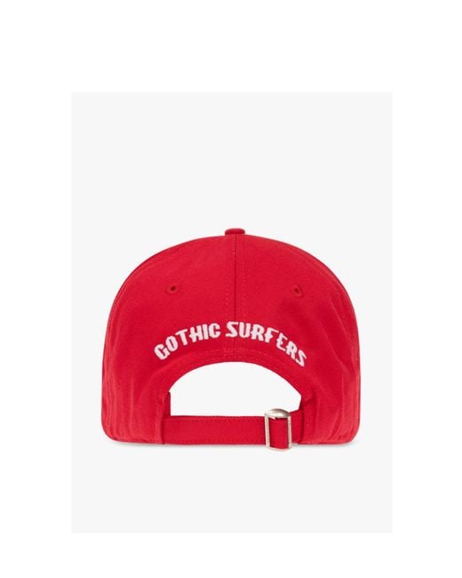 DSquared² Logo Embroidered Curved Peak Cap for men