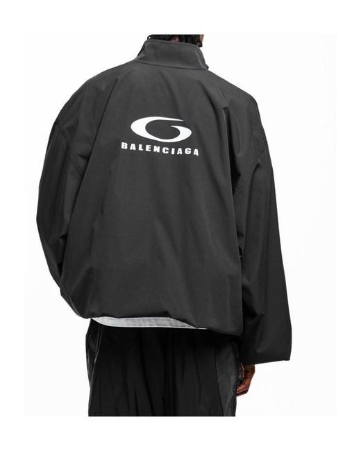 Balenciaga Black Logo Casual Jacket for men