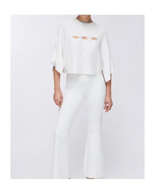 Liu Jo White Cutout T-Shirt