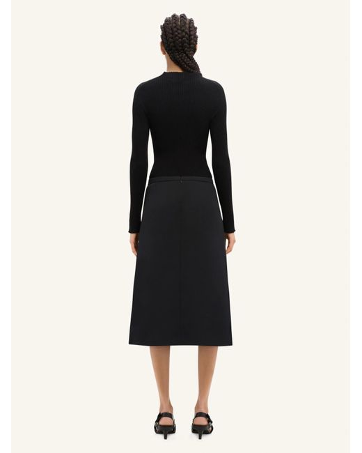Courreges Black Courrèges Zip Detailed Skirt