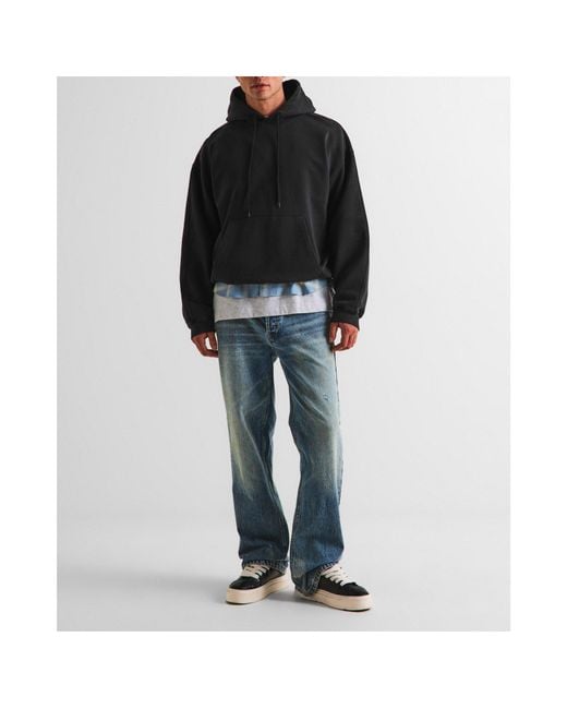 424 Black Pullover Hoodie for men